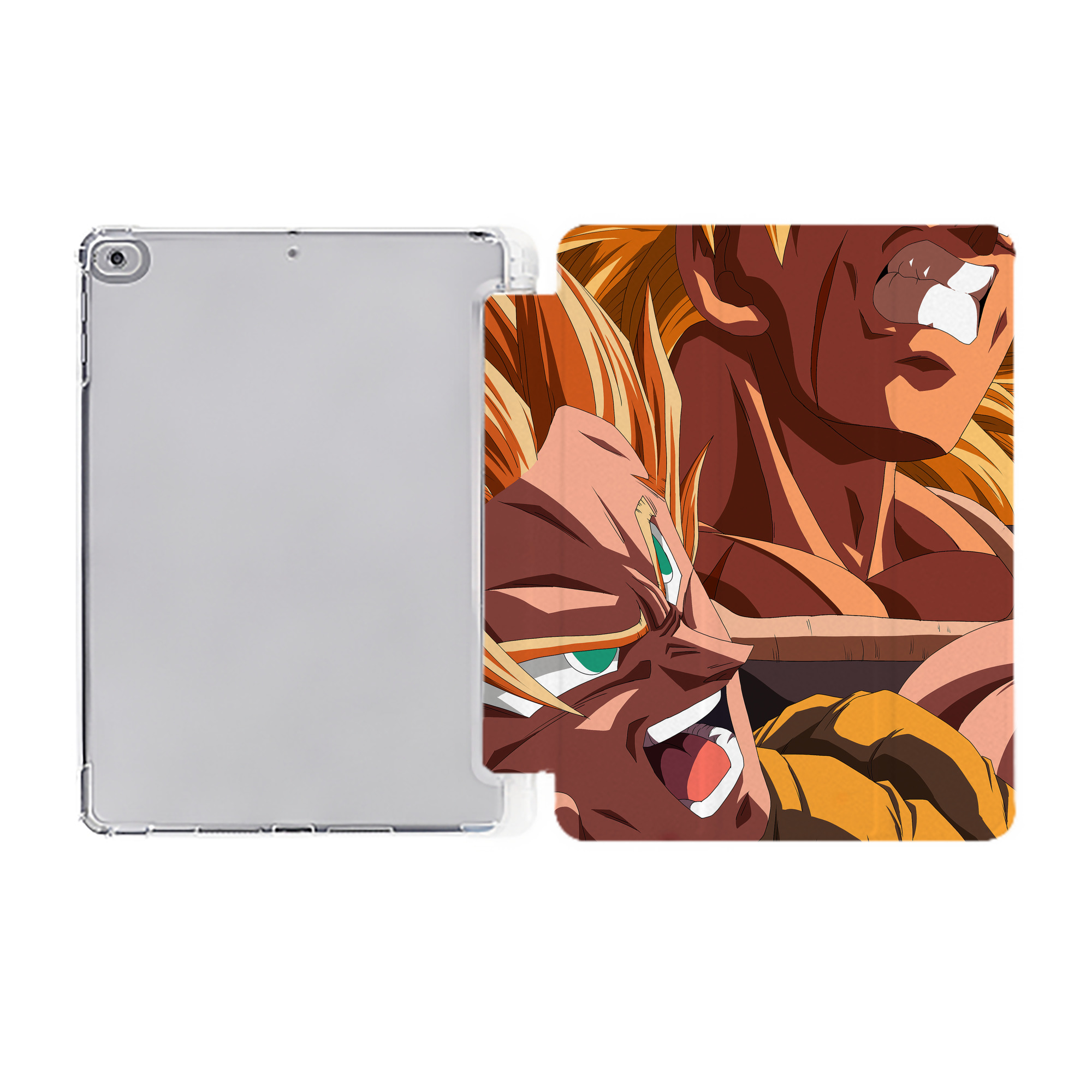 （画像用） ドラゴンボール DRAGON BALL IPad ケース ペン収納付き 三つ折りスタンド PUレザー×シリコン 対応機種9.5/10.5/10.9インチ